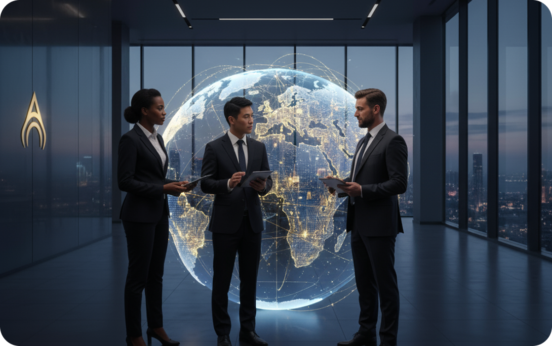 Professional team collaboration